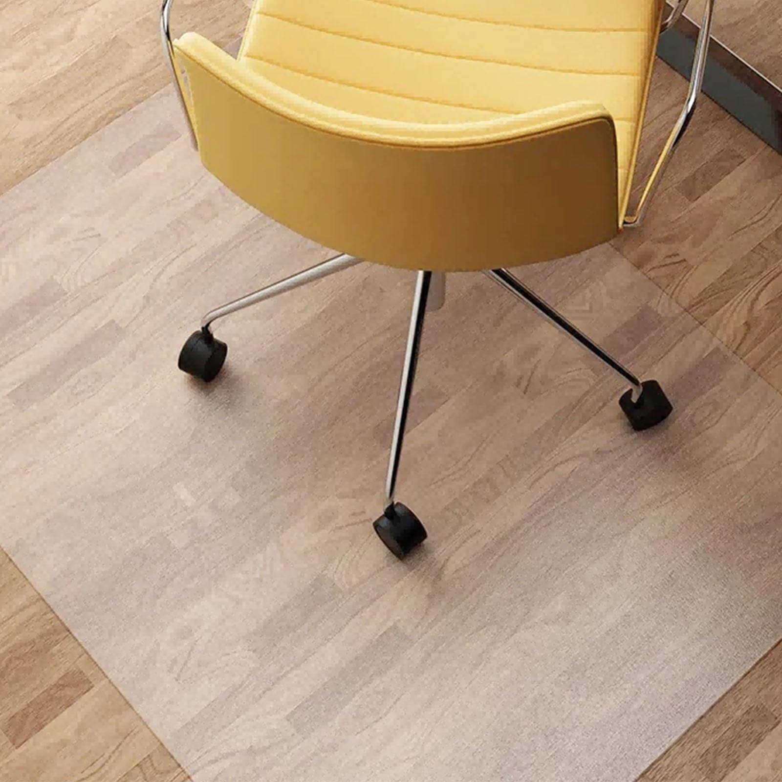 Rectangle Rolling Chair Mat for Frosted Office Home Floor Protector Mat for Living Room Desk Writing Mat for