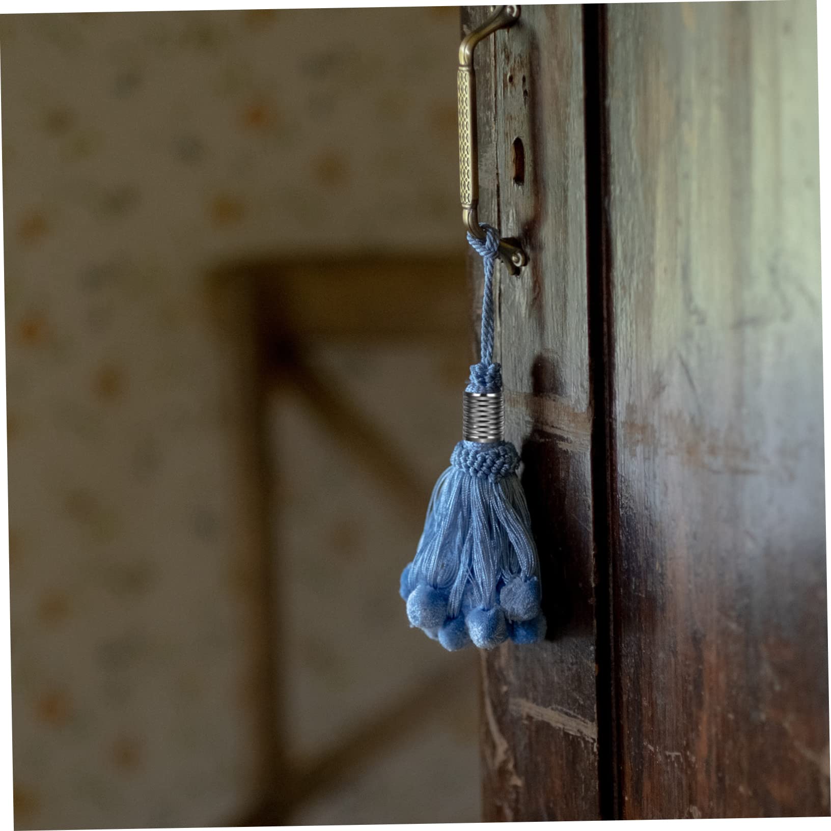 TEHAUX 100pcs Tassel Tail Clip Tassel Clamps Hooks Metal Rope Fastener for Leather Bag Accessories