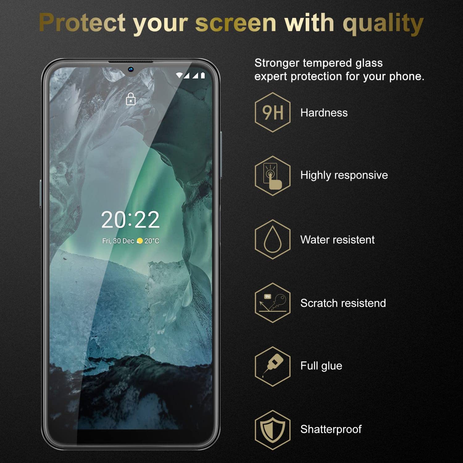 Pellicola Protettiva per Motorola G60S Protezione opaco Vetro Flessibile 9H