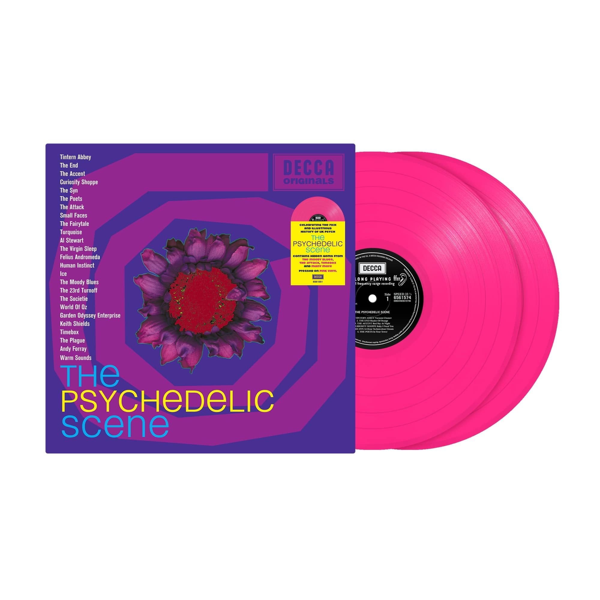 Various Artists The Psychedelic Scene Double Vinyl LP Pink Limited Edition