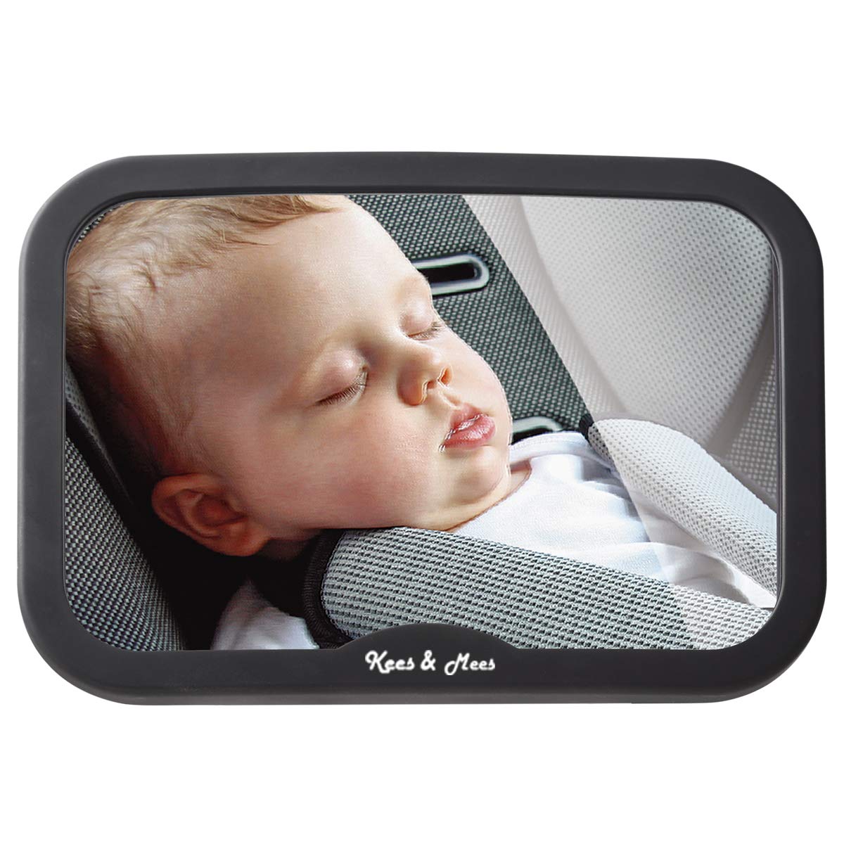 Kees & Mees Baby Car Mirror Acrylic 360°Adjustable Fully