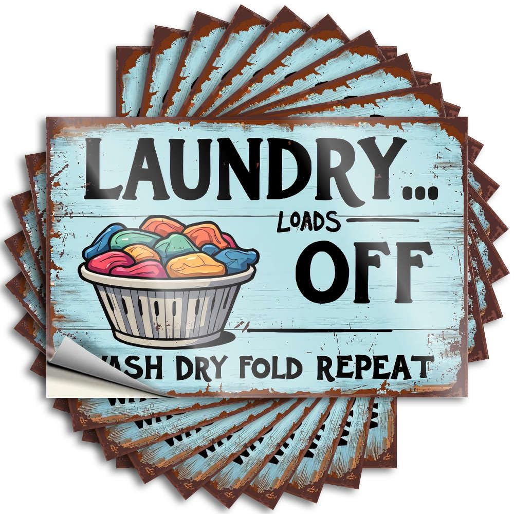 Fzfn Colour Sticker Farm Custom Stickers, Tumbler Waterproof Laundry Basket With Clothes. For Hydro Flask | Autumn Vinyl Decals For Best Holiday Gift(6X9cm)