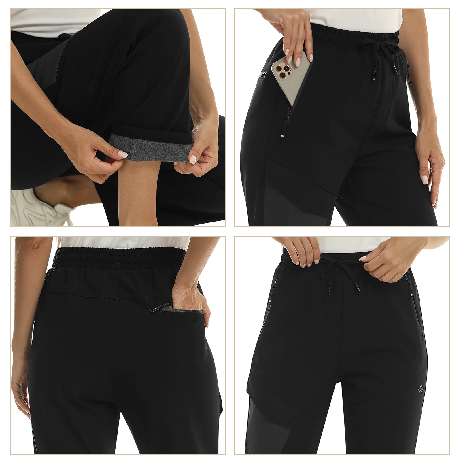 MoFiz Pantalones Ski Mujer Pantalón para la Nieve Térmicos Pantalones Impermeables de Invierno