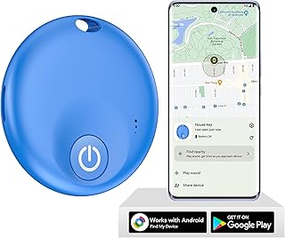 2025Upgraded Air Tracker for Android Phone,Anriod Tag for Google Find My Device APP (Find Hub), Finder for Suitcase,Backpack,Purse,Keys, Luggage,Replaceable Battery（NOT for iOS (B…