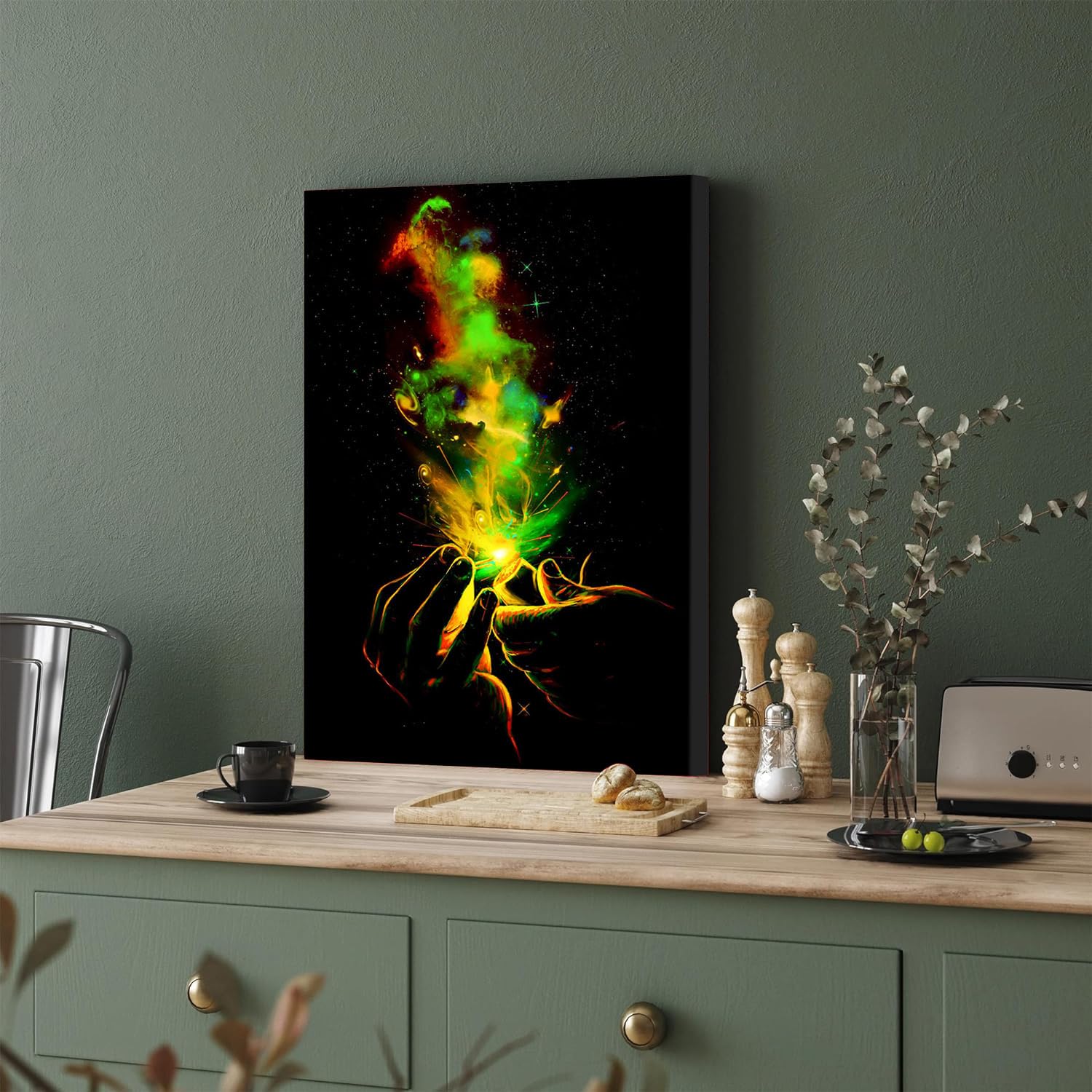 GADGETS WRAP Canvas Gallery Wrap Framed for Home Office Studio Living Room Decoration (11x17inch) - Light It Up