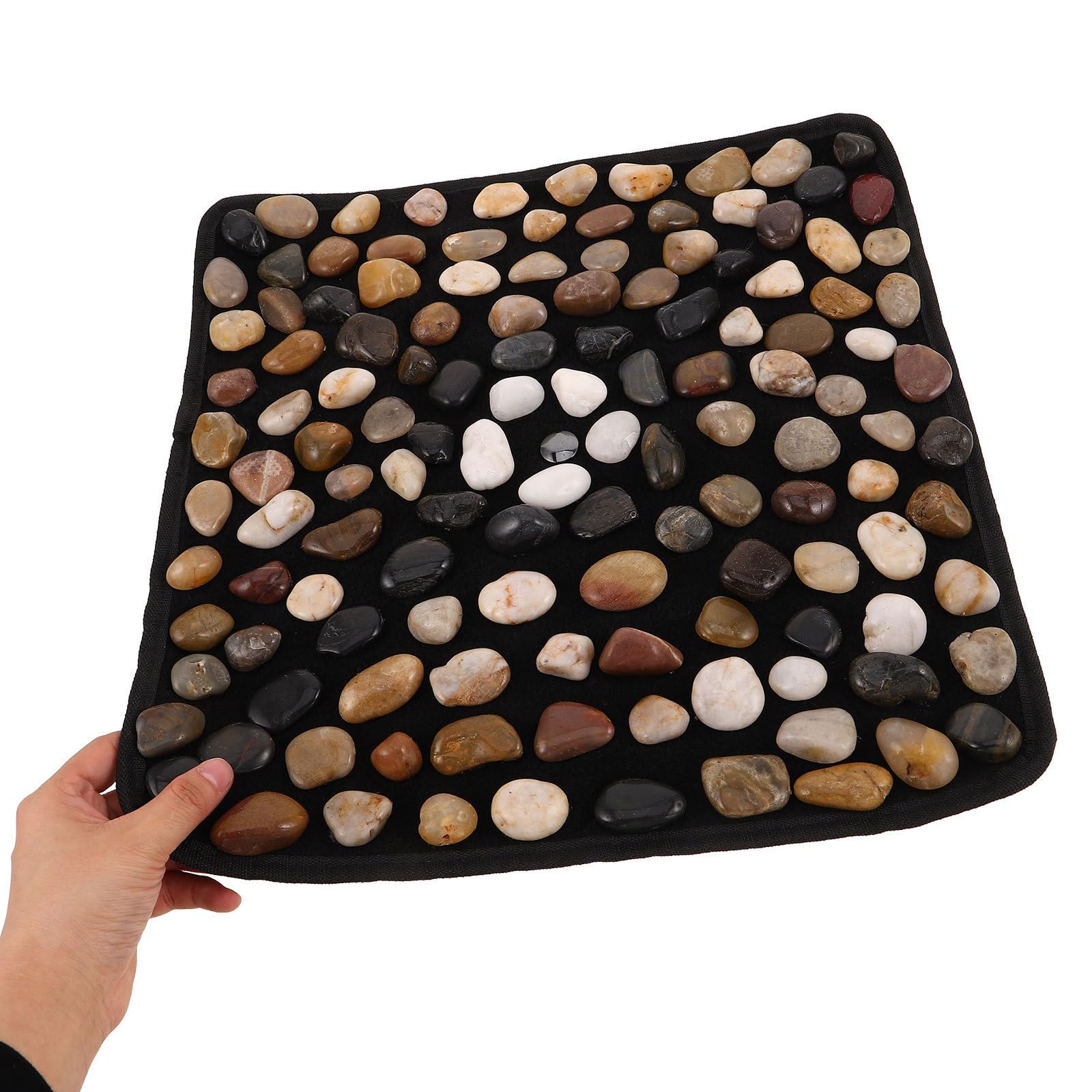 rutschfeste Badewannenmatte mit Kieselsteinmuster für Familien, 42x15x10