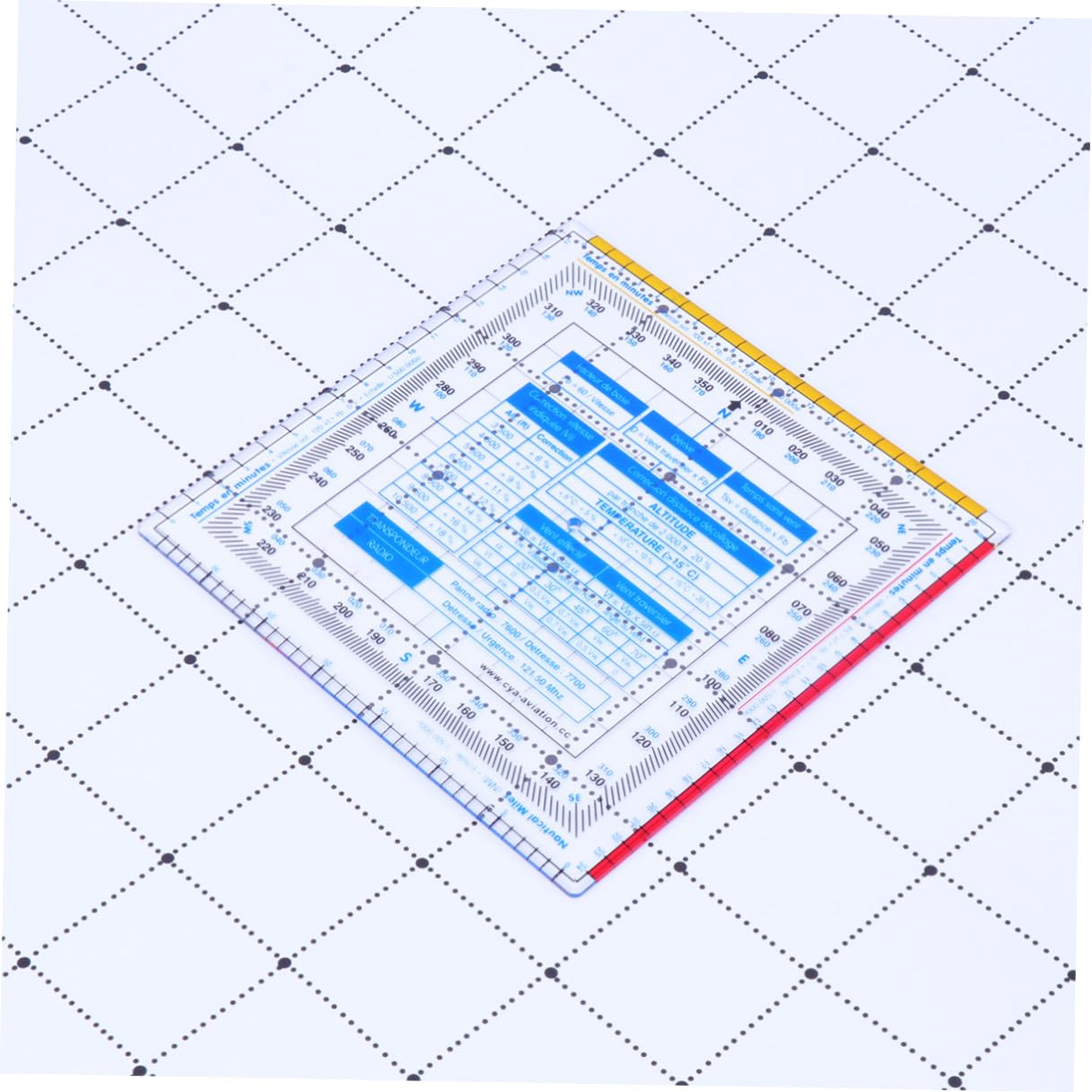 Règle Carrée Aviation Calculateur De Vol Aéronautique Échelle De Vecteur De Vol Avec Fonction Compas Outil De Mesure Pour Dessin Technique Étudiants Et Charpentiers
