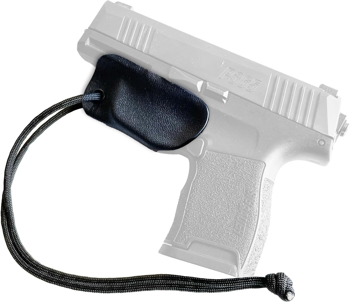 Sheath Trigger Guard Holster Black With Paracord - Minimalist Pocket Safety Cover for Glock, Ruger, Smith and Wesson, Springfield, Taurus, Sig and More