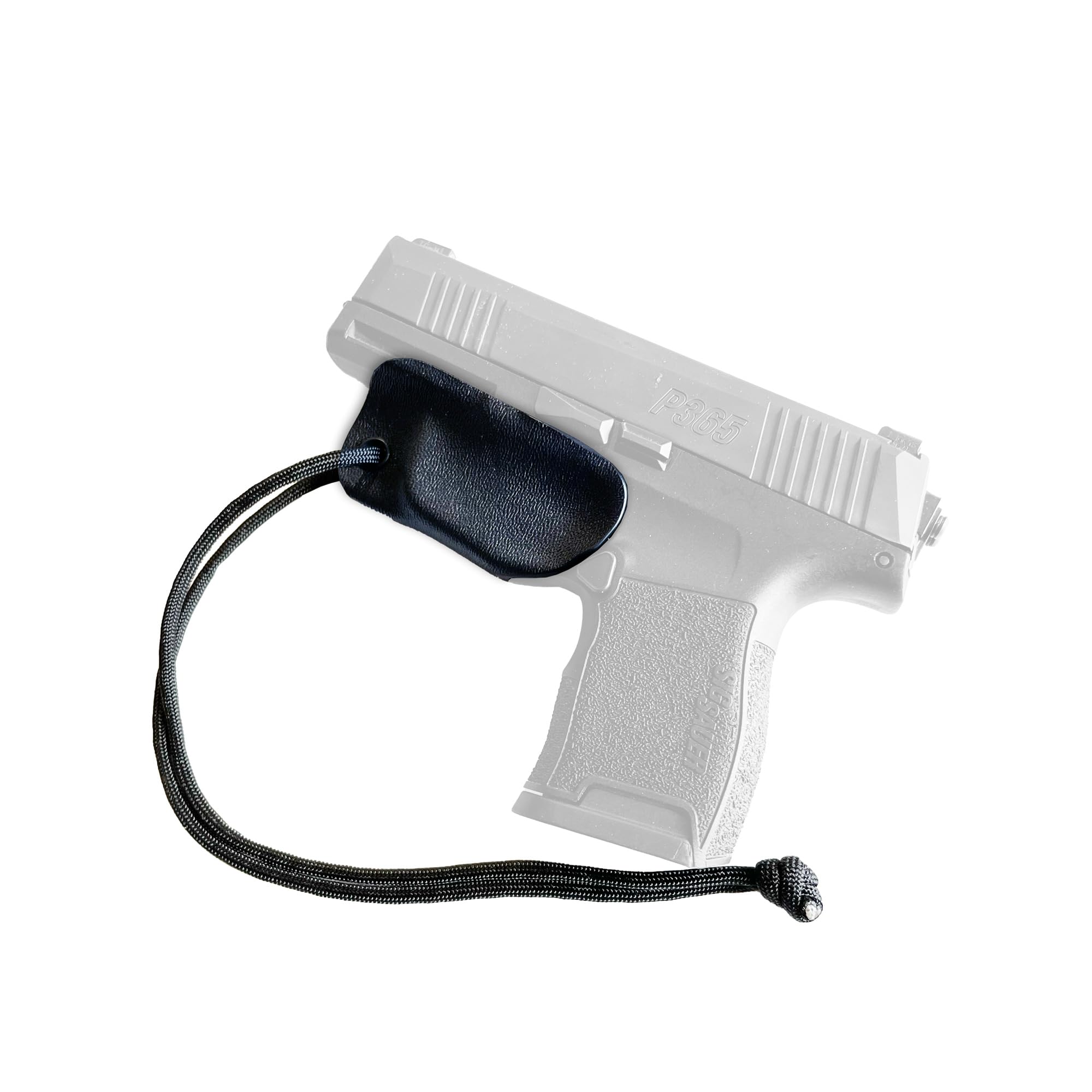 Sheath Trigger Guard Holster Black With Paracord - Minimalist Pocket Safety Cover for Glock, Ruger, Smith and Wesson, Springfield, Taurus, Sig and More