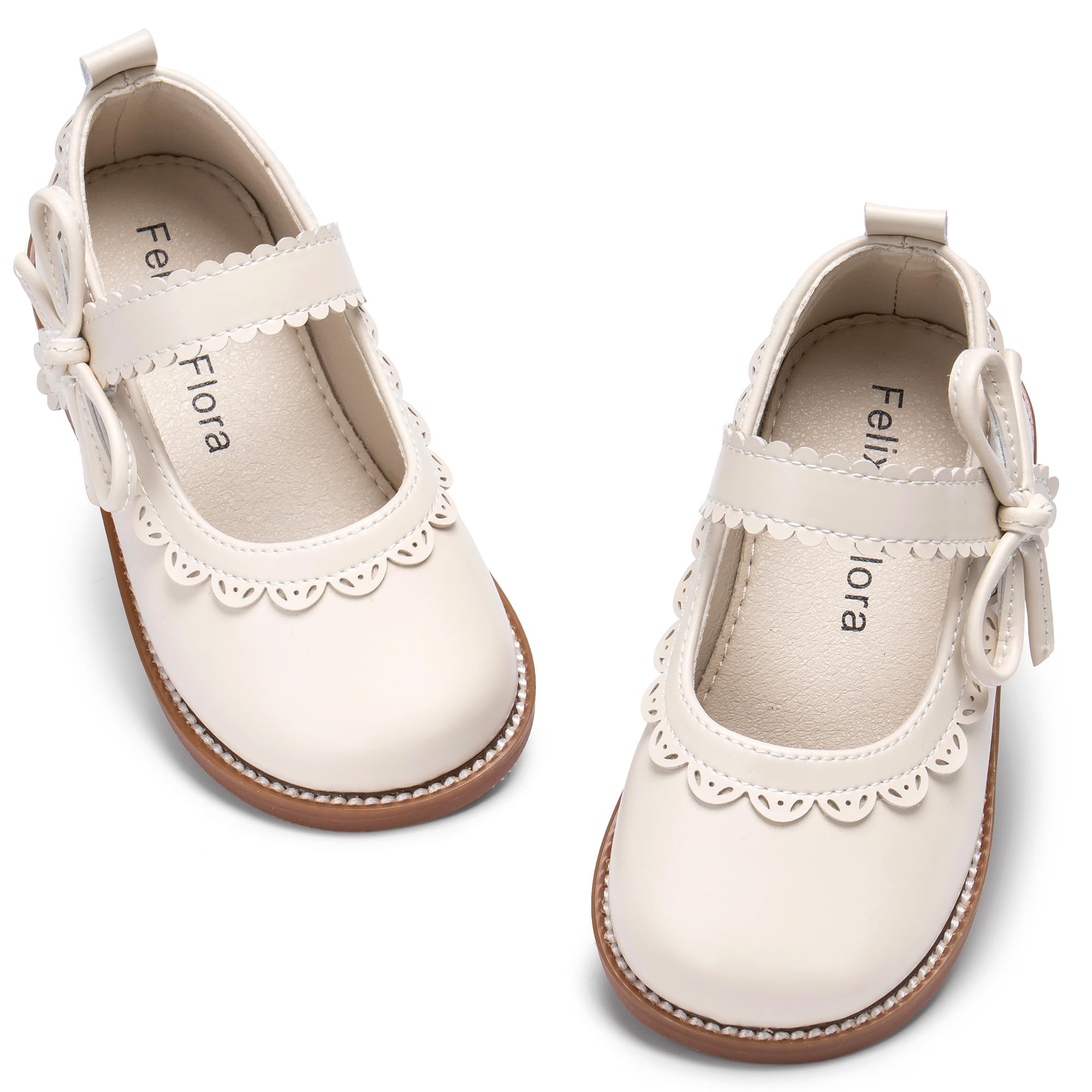 Felix &amp; Flora Toddler Girl Mary Jane Dress Shoes - School Oxford Flats for Girl Party Shoes.