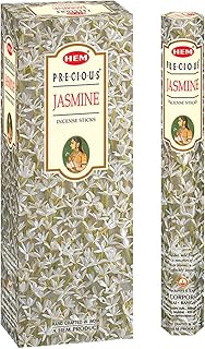 HEM Precious Jasmine Incense Sticks – 120 Count (6 Boxes of 20) | Uplifting Sweet Floral Fragrance for Meditation, Prayer, Relaxation & Spiritual Cleansing 9 Inch Long