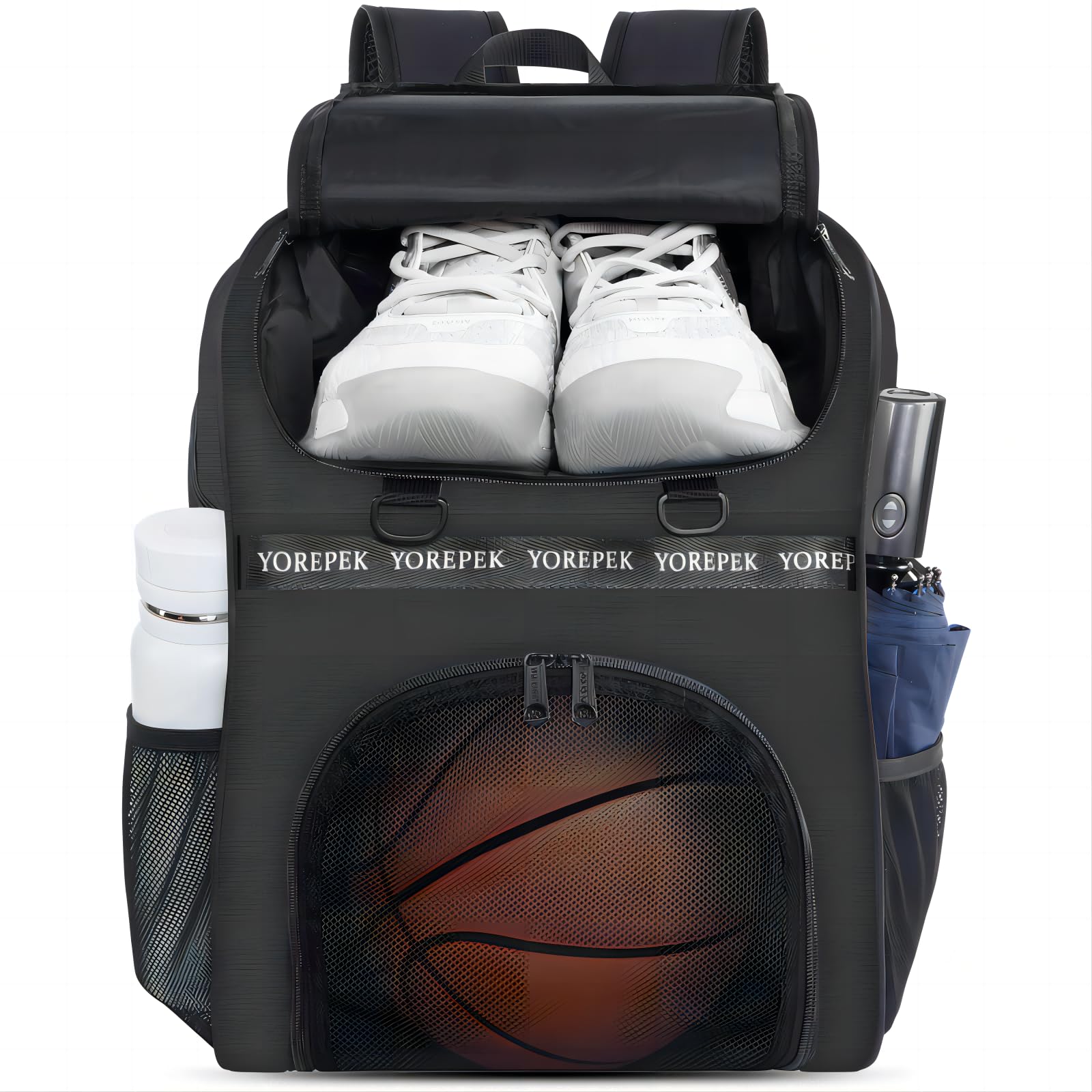 YOREPEK Basketball Bag, Large Basketball Backpack with Shoe Compartment and Ball Holder Sports Backpack for daughter son, Water Resistant for Sport