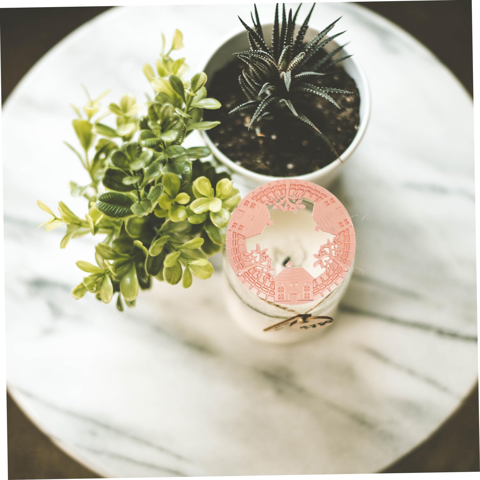 LALAFINA 2pièces Couvercle Rétro Pour Bougie Parfumée Vent Couvercle Décoratif Pour Aromathérapie Conçu Pour Bougies De Modèle