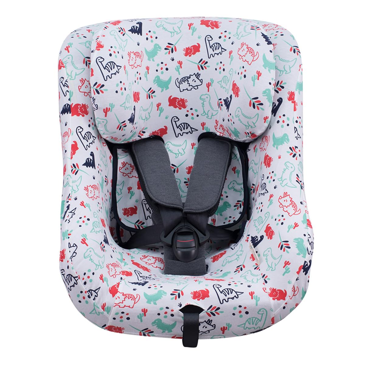 JYOKO Kids Bezug kompatibel mit Joie Spin 360, Nuna Rebl, Baumwolle Dino Party