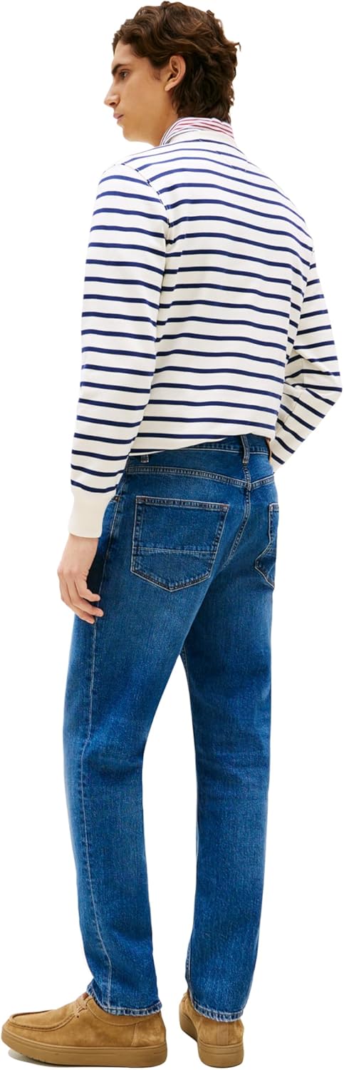 Tommy Hilfiger Mens Slim Straight Fit Stretch Jeans for Men - Image 4