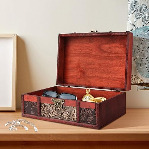 Miniatura 2 de Caja de madera, Caja de almacenamiento de madera, Caja de artesanía de madera, Cajas de madera, Caja de joyería para hombre, Caja de cigarros, Caja