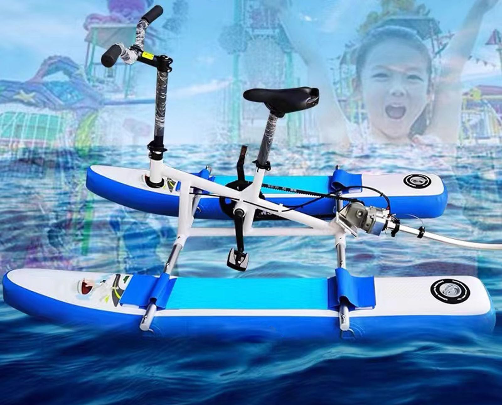 Inflatable Water Bicycle for Boys and Girls,Water Sports Touring Kayaks Sea Pedal Bicycle…