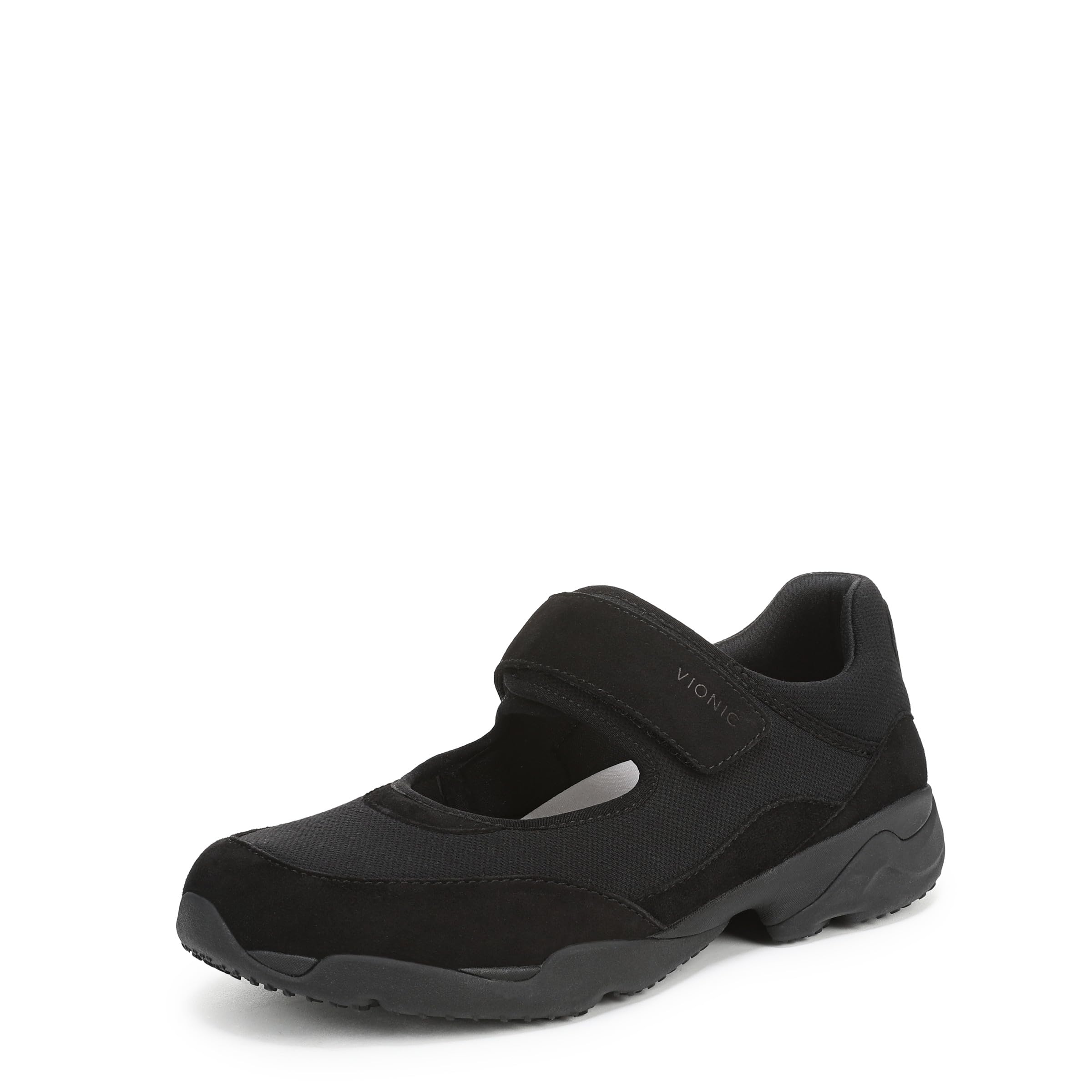 Vionic Women's Black Walk Giselle Trainer With Arch Support In