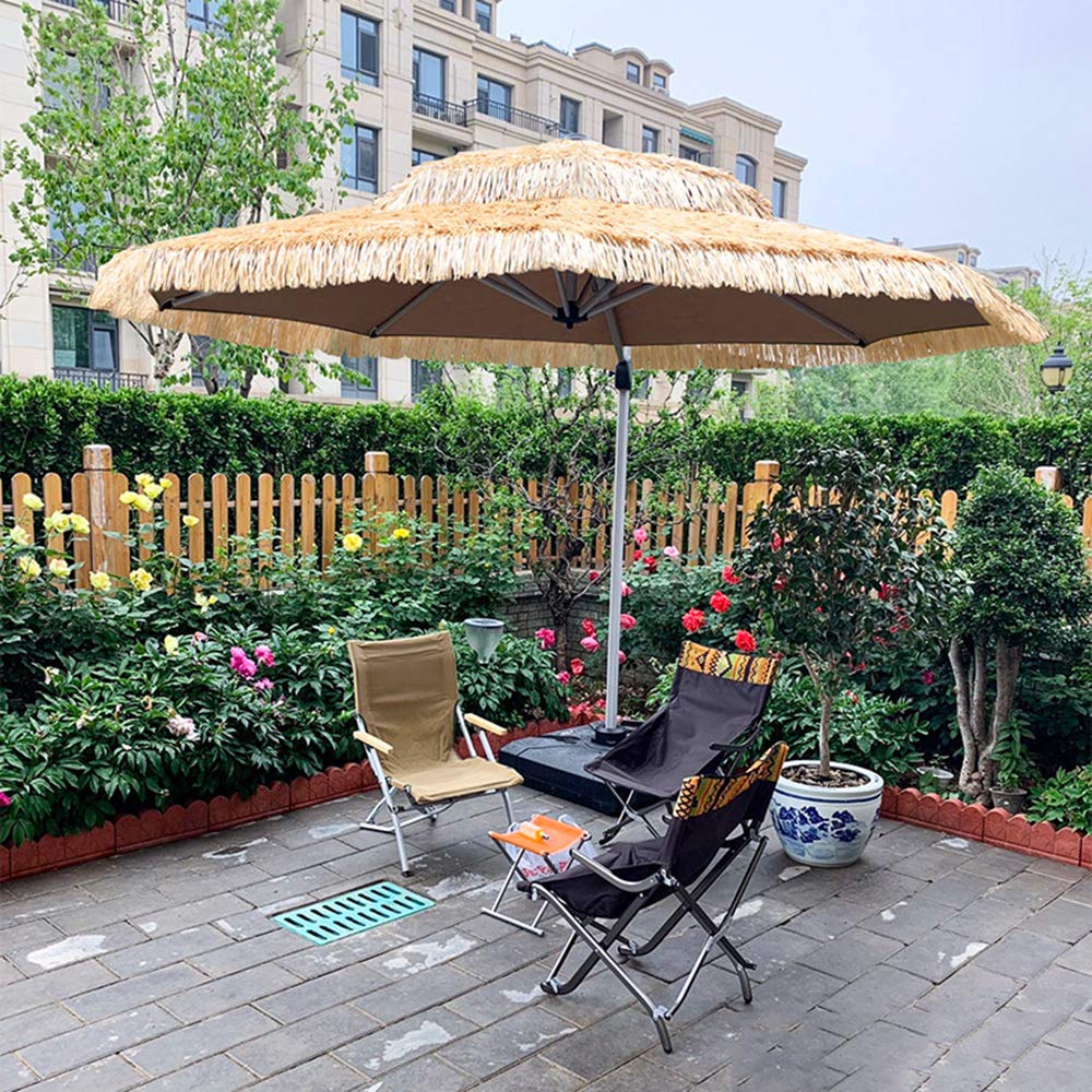 Izolujący ciepło Parasol plażowy z centralnym filarem Parasol ze słomy Zewnętrzny parasol na dziedzińcu bez podstawy Nadaje się do restauracji na balkonie na św()