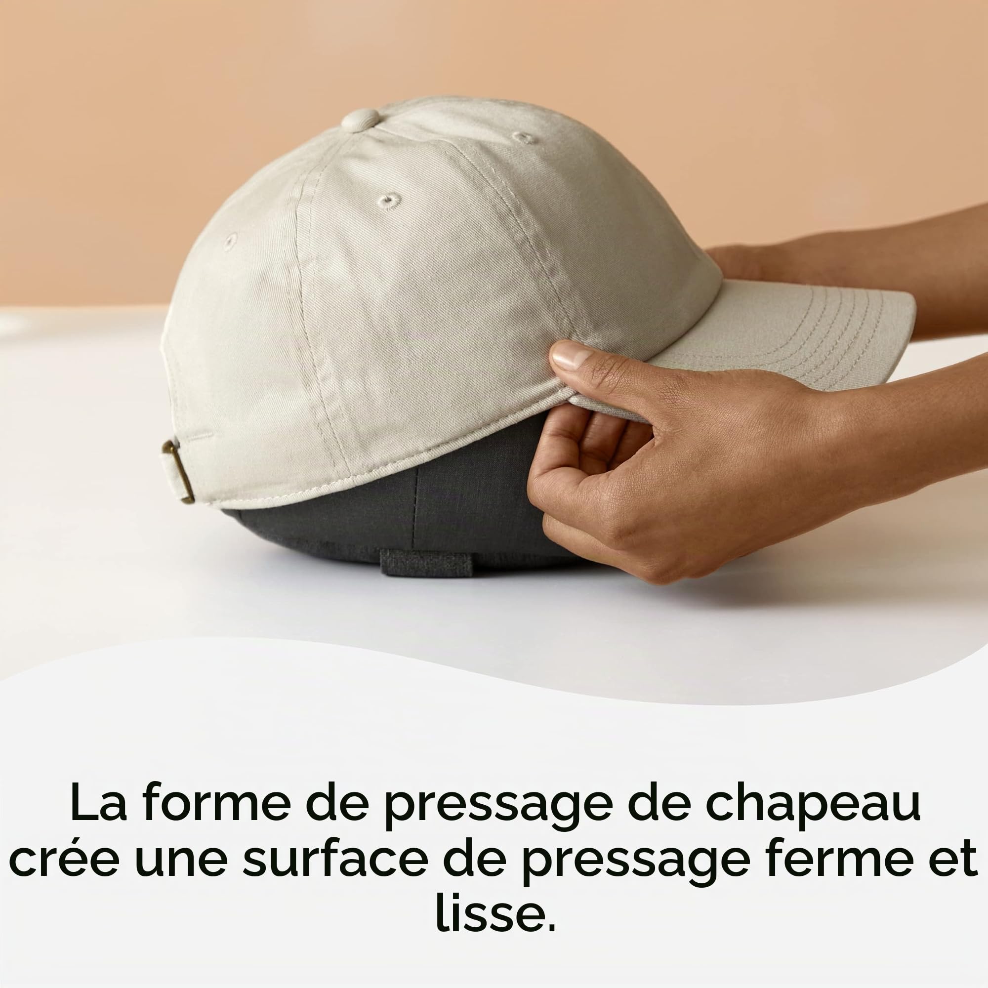 Cricut Presse à chapeau 12,7 x 7,6 cm - Presse à chaleur incurvée pour projets de chapeau et de casquette - pour une utilisation avec vinyle HTV, encre infusible et sublimation jusqu'à 204,4 °C