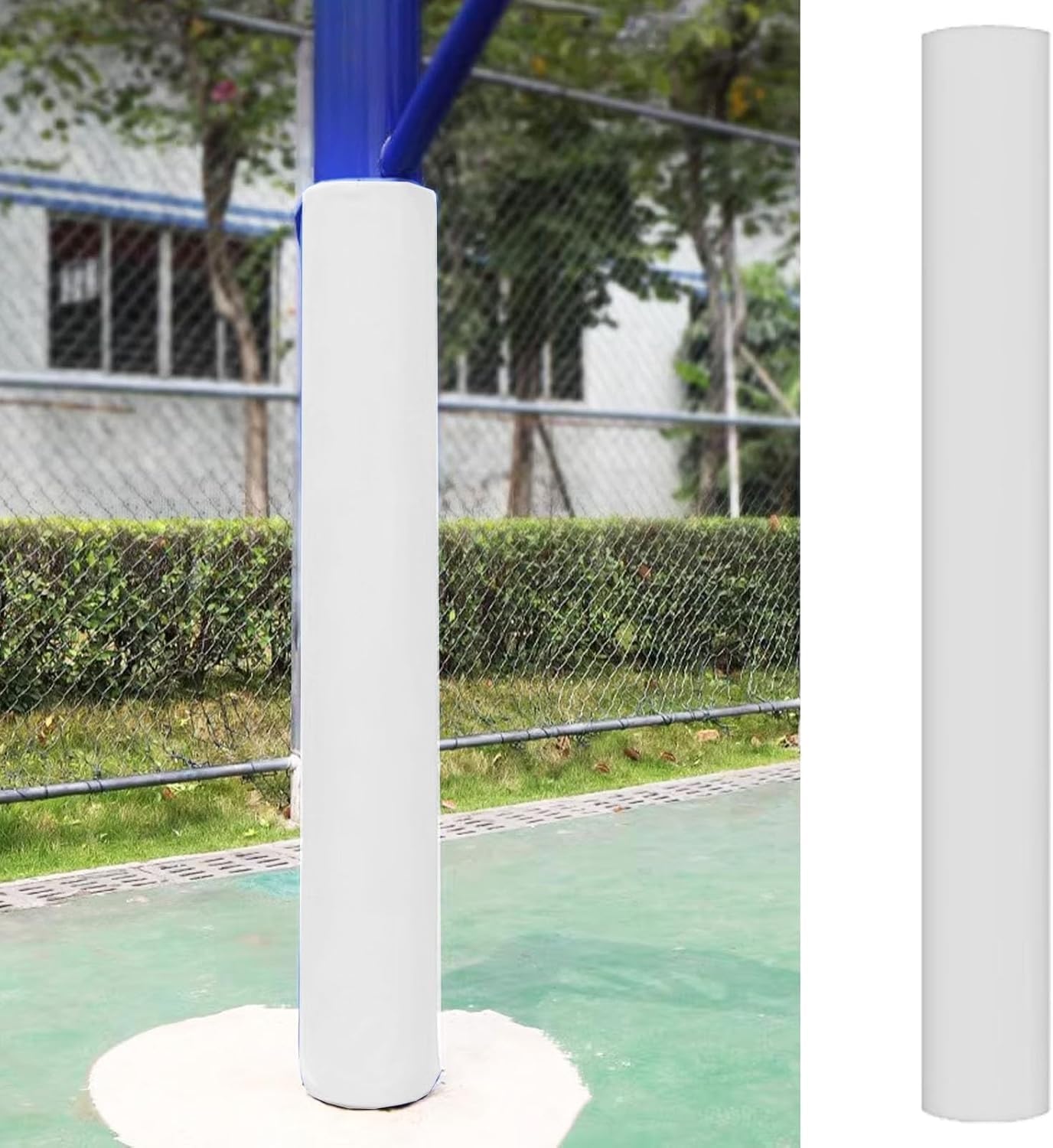 Tapis de protection poteau basket-ball 1,8m pour tube rond de 5 à 17,8 cm