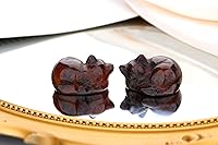 Vista 61 de QINJIEJIE Gato de obsidiana negra, decoración de Halloween, cristales y piedras curativas, estatua de piedra de gatos dormidos, escultura de piedras