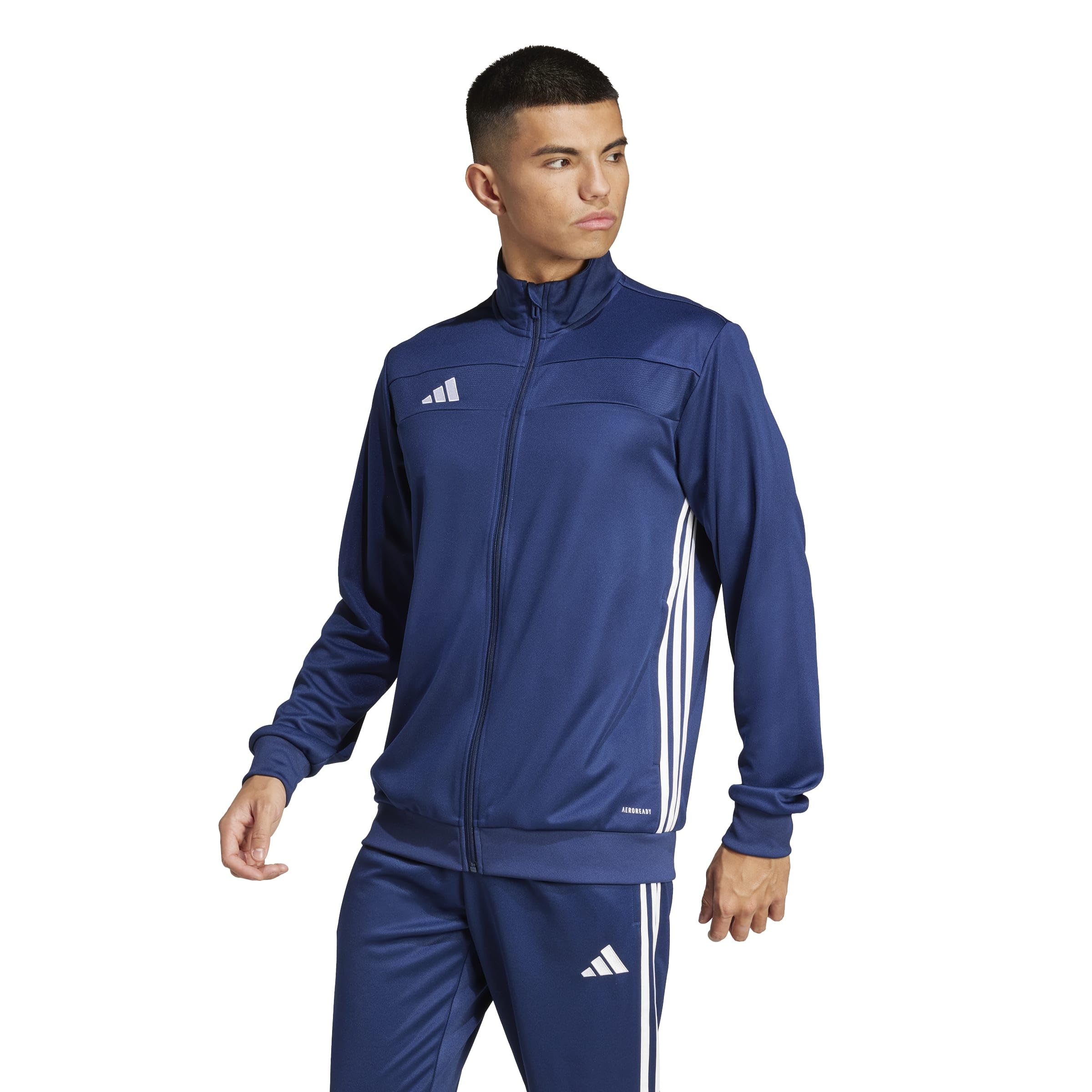 adidas Men's Tiro Essentials Training Jacket, Team Navy Blue/White, X-Large Tall-picture-20