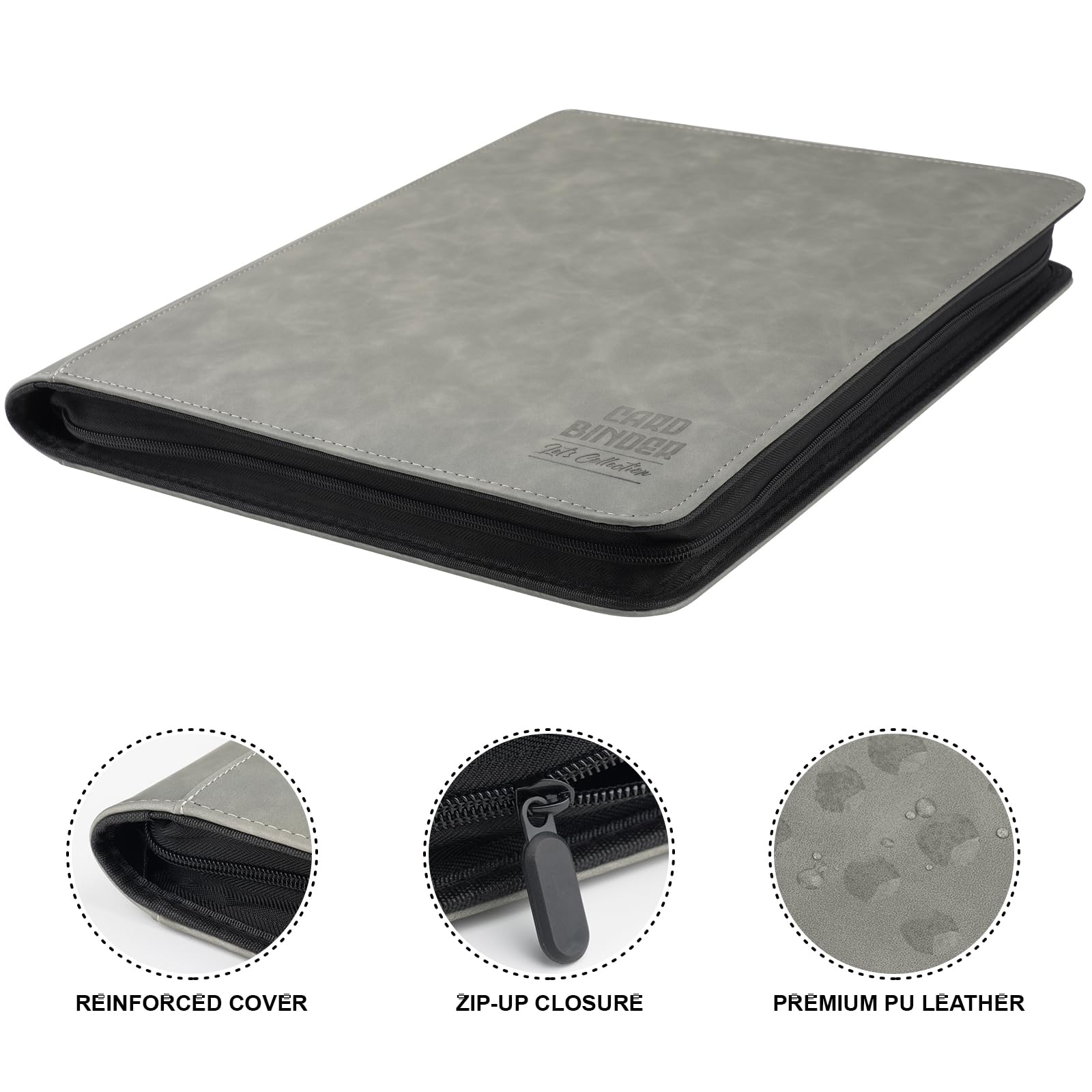 Toploader Binder with 9-Pocket Pages, Holds 288 