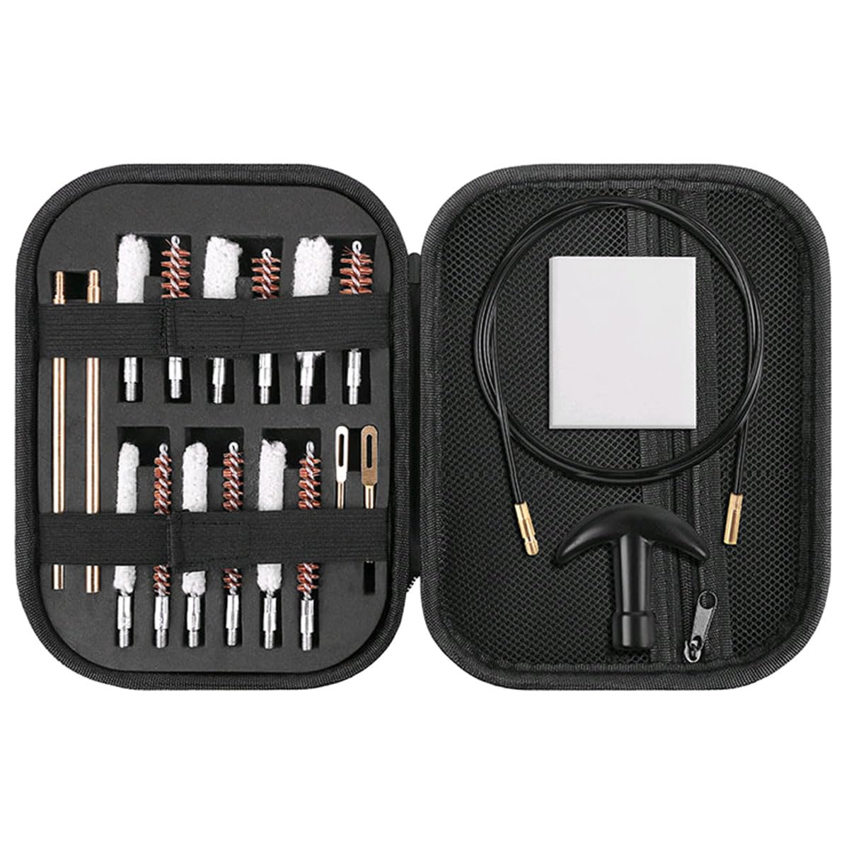 16 Pièces Kit de Nettoyage Pistolet d'entretien Kit de Nettoyage Arme et Pistolet Fusil De Chasse Cleaning Brosse Airsoft Rifle .22Cal .270 .30Cal .38Cal .40Cal .45Cal