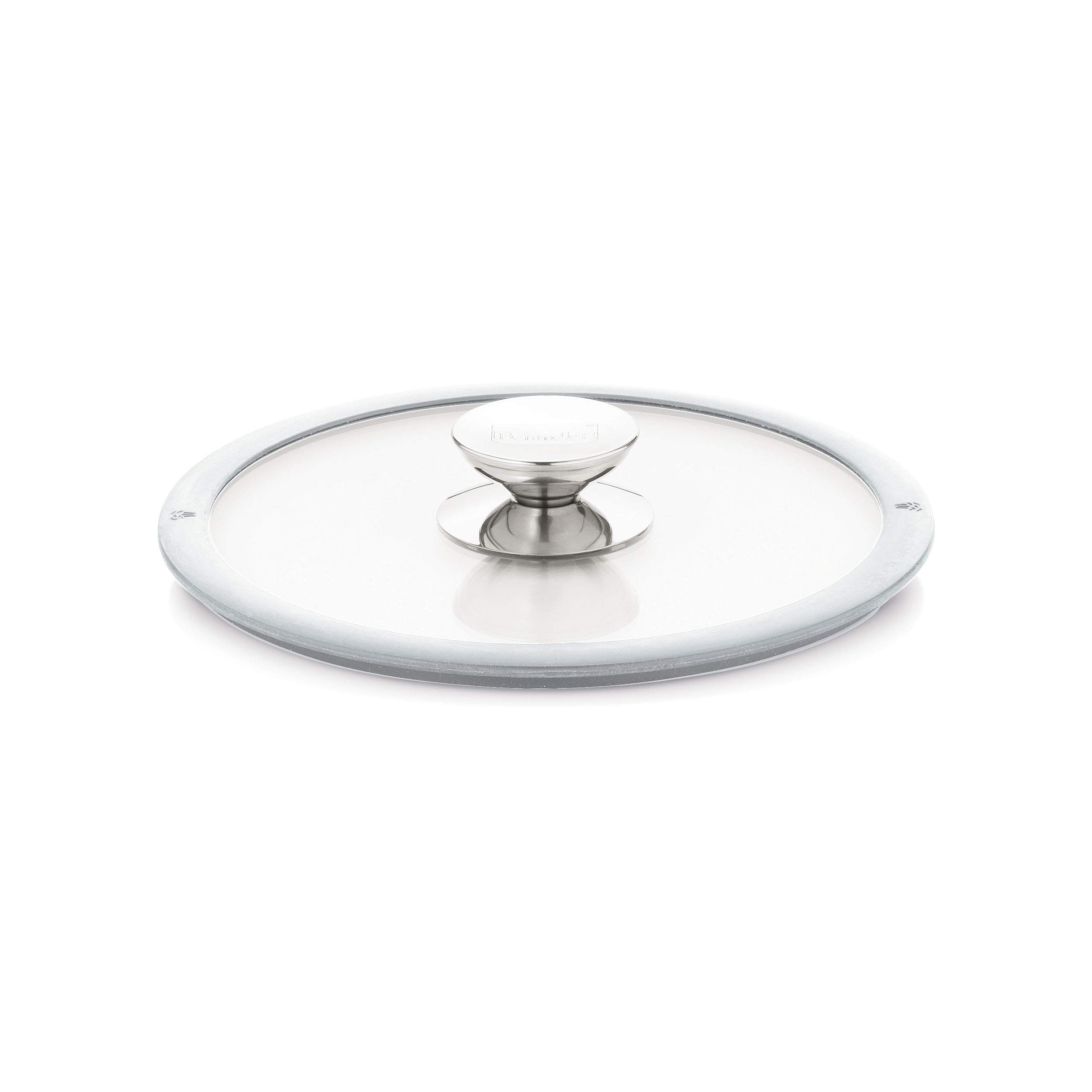 Berndes 24 cm Glass Lid with White Silicon Rim