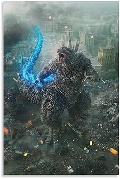 Amazon.co.jp: ゴジラ-1.0映画ポスター壁飾り キャンバス アートパネル