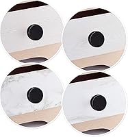 Vista 6 de Rockcloud Paquete de 2 pomos de piedra de obsidiana de cristal natural para cajones, tiradores de puerta de armario con tornillos, accesorios