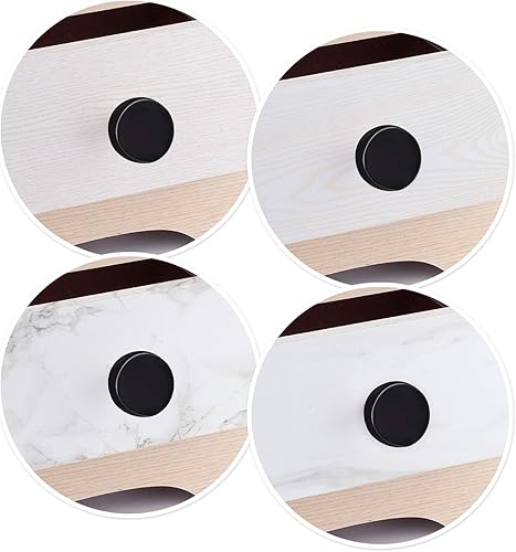 Miniatura 6 de Rockcloud Paquete de 2 pomos de piedra de obsidiana de cristal natural para cajones, tiradores de puerta de armario con tornillos, accesorios