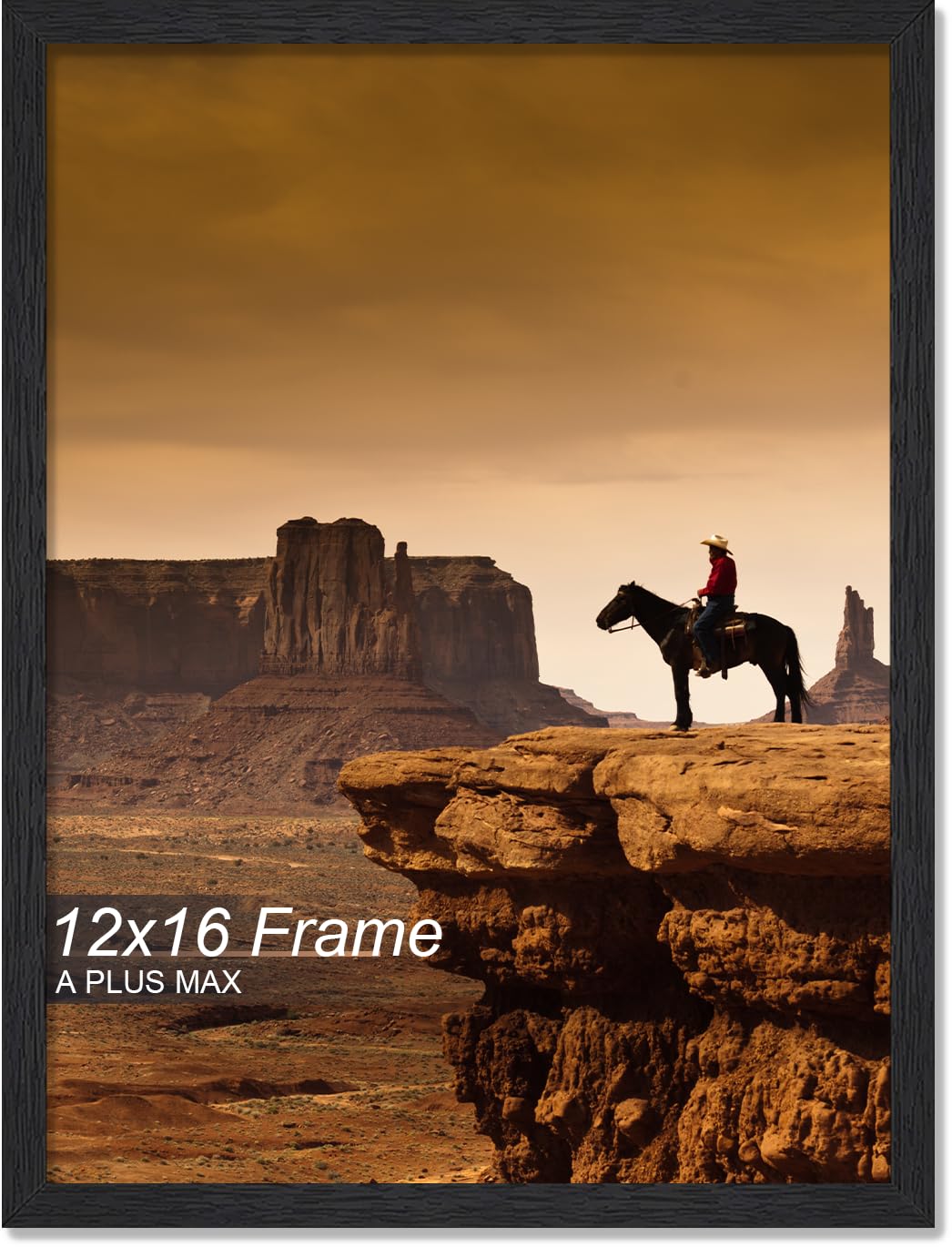 Amazon.com - A PLUS MAX 12x16 Picture Frame, Black Engineered Wood