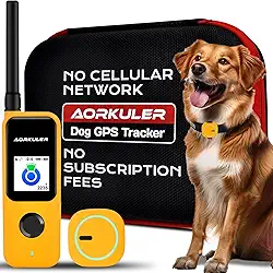 Aorkuler Rastreador GPS para cães ao ar livre para áreas remotas e rurais – sem necessidade de telefone ou sinal, rastreamento em tempo real para caminhadas diárias, caminhadas, acampamento, fazendas