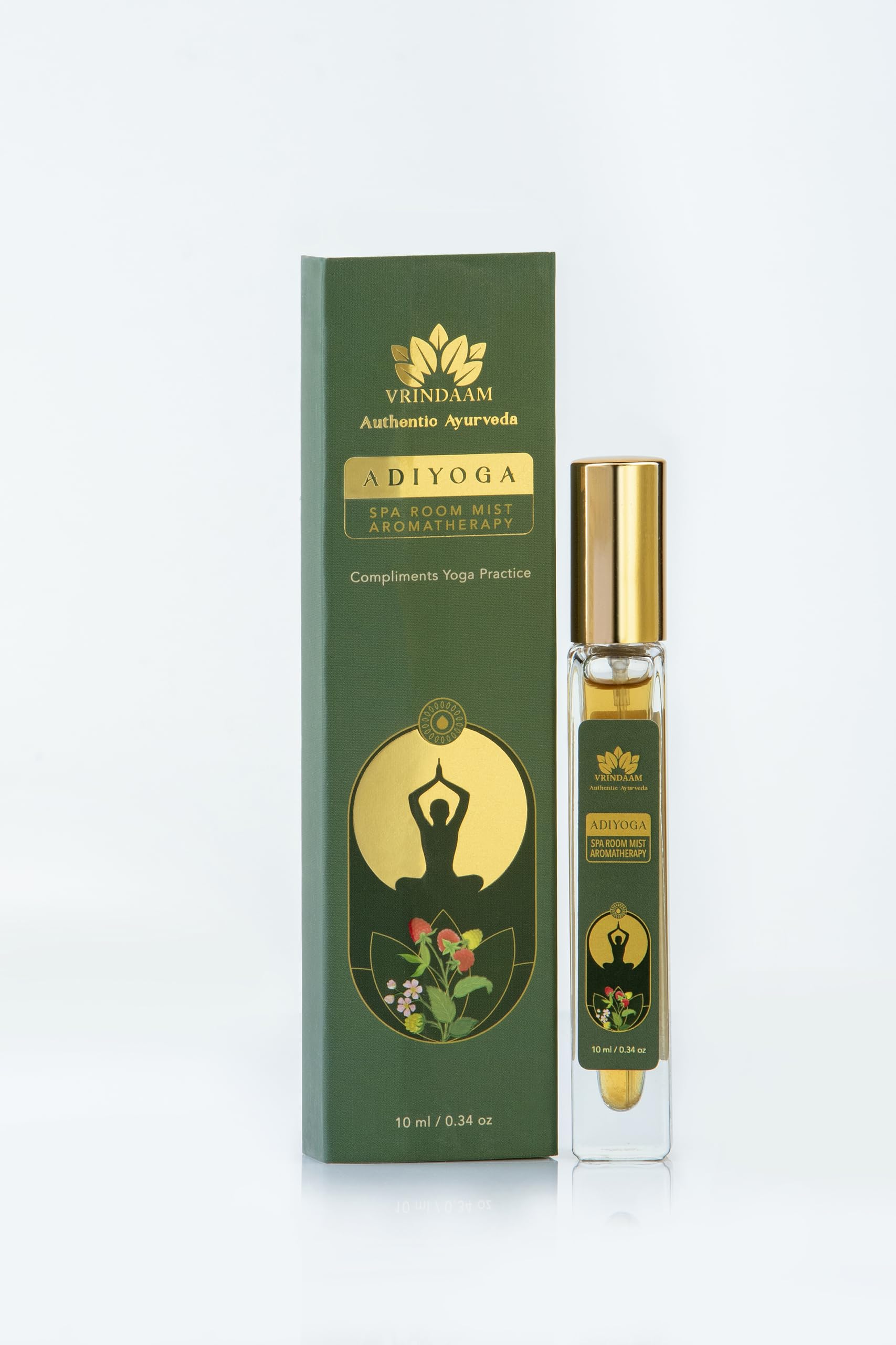 VRINDAAM スパ ルームミスト  10ml 全6種まとめてお買い得セット ルーム フレグランス 香り マンダリン、オレンジ、ラズベリーなど ヨガ アーユルヴェーダ Amazon | VRINDAAM スパ ルームミスト ＜Adiyoga＞ 10ml 全6種 ルーム