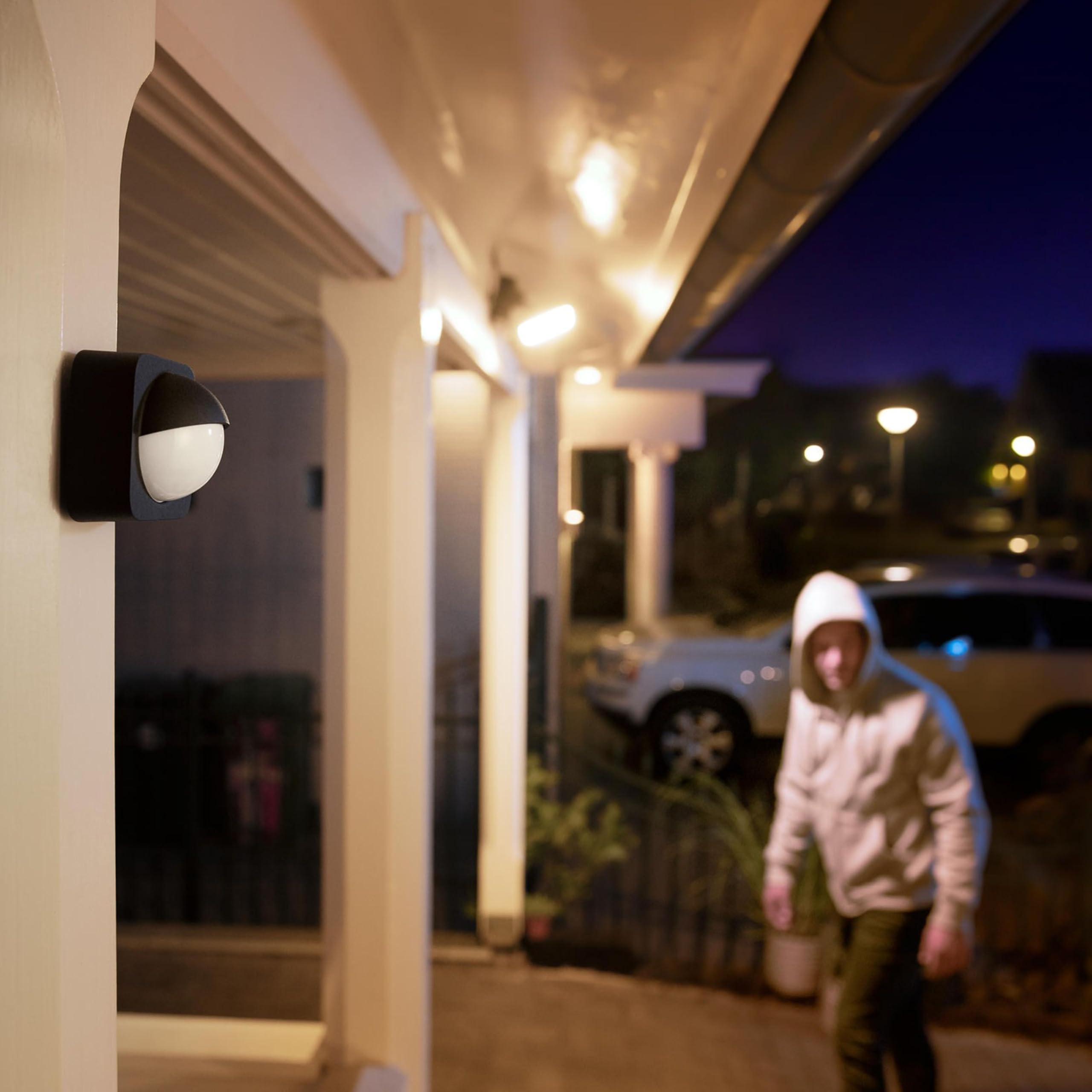 Philips Hue Welcome Lot de 2 projecteurs (Noir) | Luminaire exterieur - Blanc chaud - Hue White