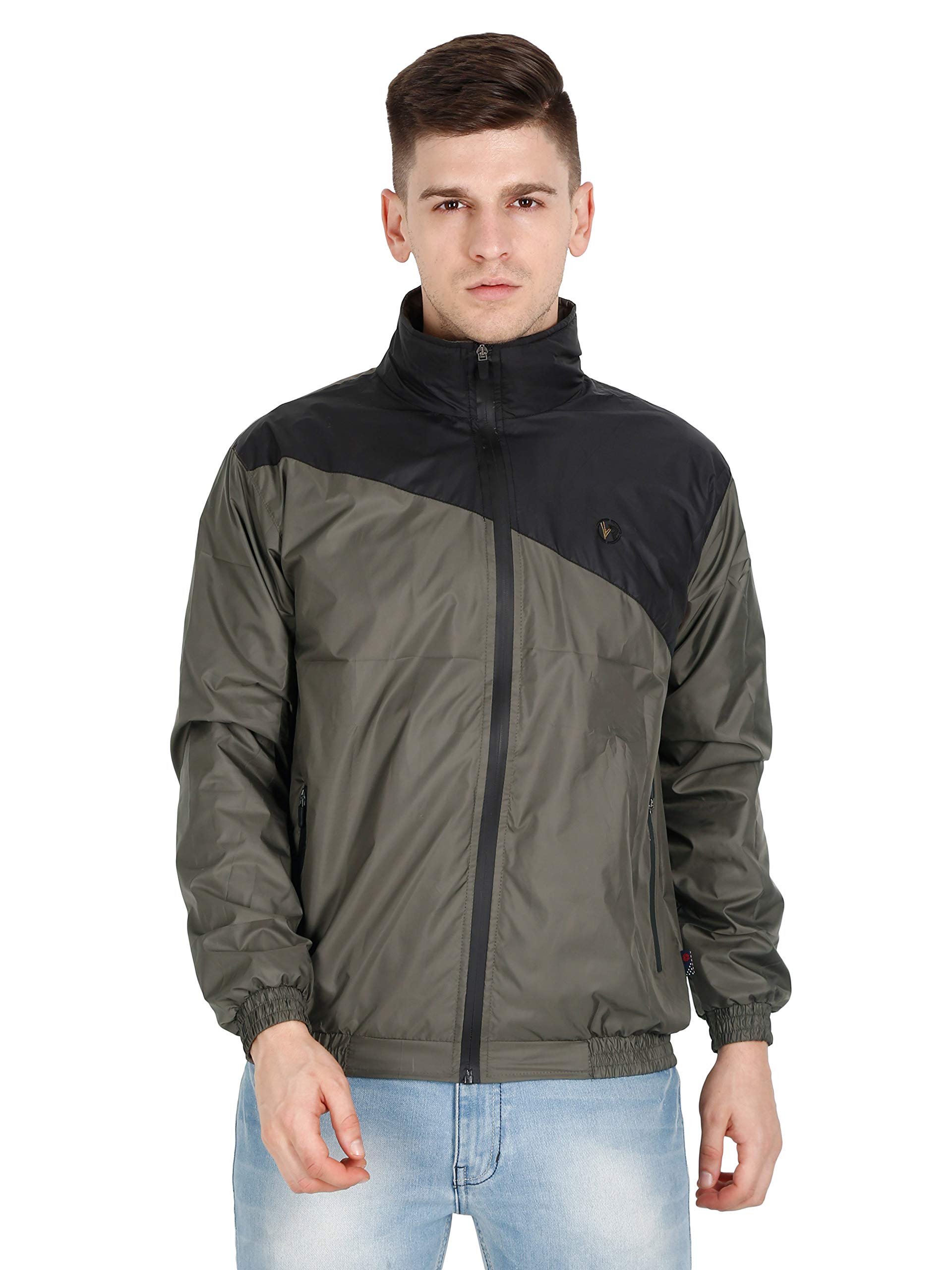 Windcheater Jacket for Men,Lightweight & Wind-Resistant with Reflective Bike Jacket for Man High Neck Relaxed Fit-Stylish Jackets With Double Sade-image-16