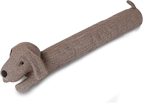 Tapón de tiro para debajo de la puerta, resistente de 36 pulgadas, 3 libras, bloqueador de corrientes de aire decorativo insonorizado, protector de