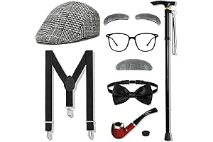 Toddlers 100 Days Brighter Old Man Costume for Kids Boys