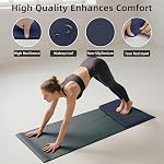 ILILI Yoga Knee Pad Foldable, TPE Soft Cushion 17*12*1inch Folding Size for Knee Push-ups, Plank Support, and Elbow/Knee Support, Portable and Easy Carrying for Yoga Pilates, Fitness Exercise, Outdoor