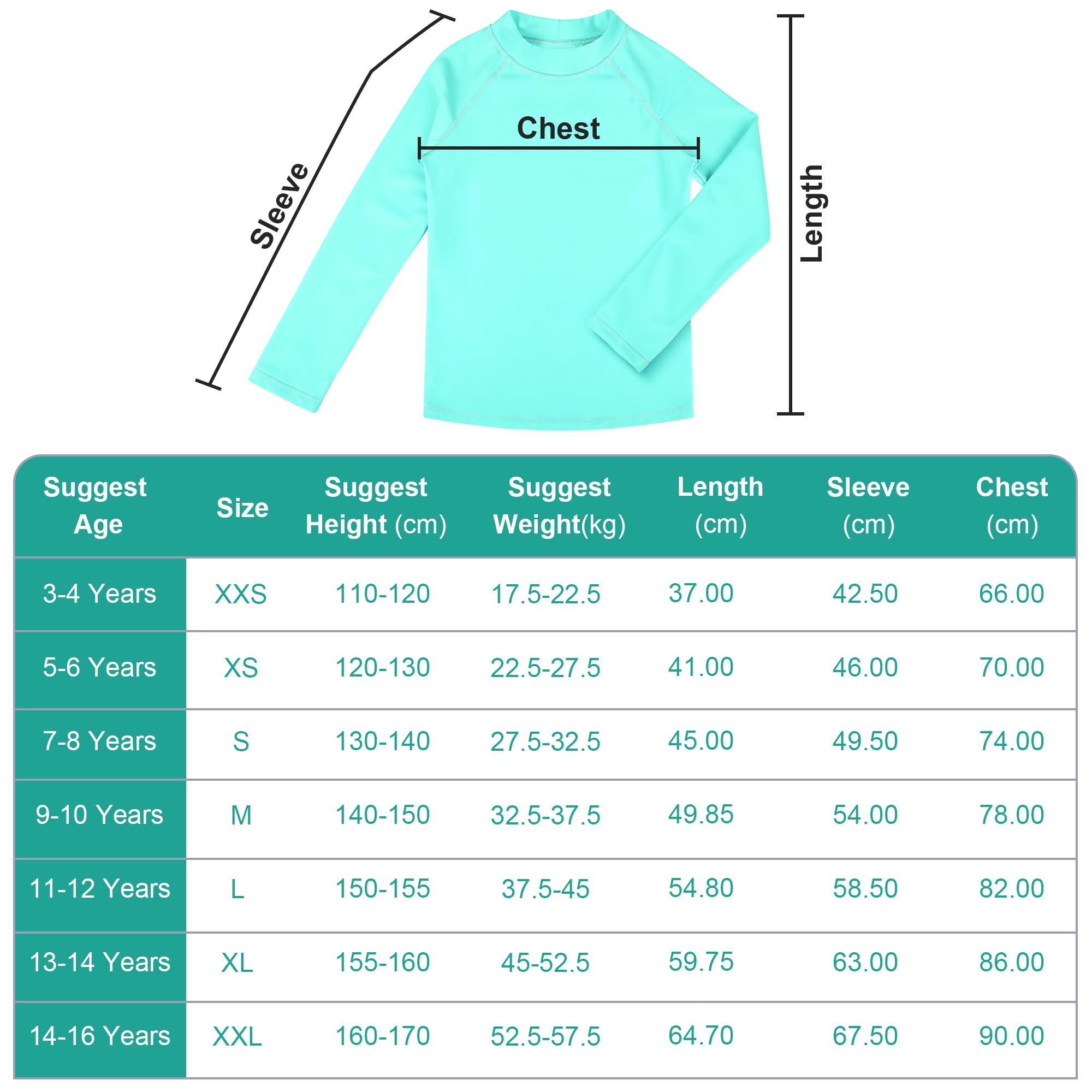 BIG ELEPHANT 3 Pièces de Bain Anti-UV pour Garçon Maillot de Bain à Manche Longue Enfants Rashguard pour Surf Natation Plongée Plage