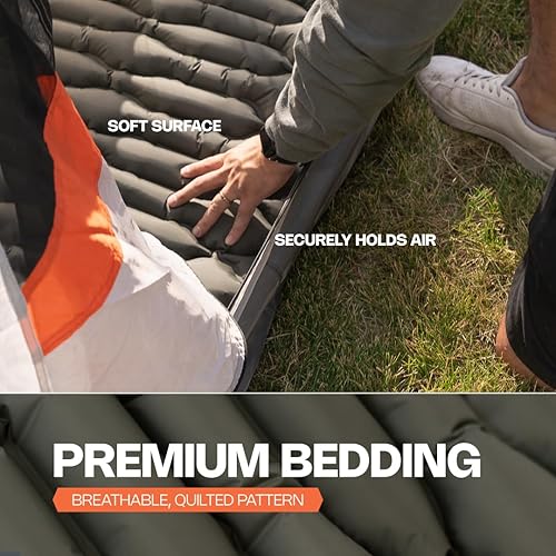 Miniatura 3 de ANGORA BRANDS Strotta - Colchoneta de dormir ligera para exteriores, compacta, para viajar, senderismo, o campamento. Cama portátil para dormir y