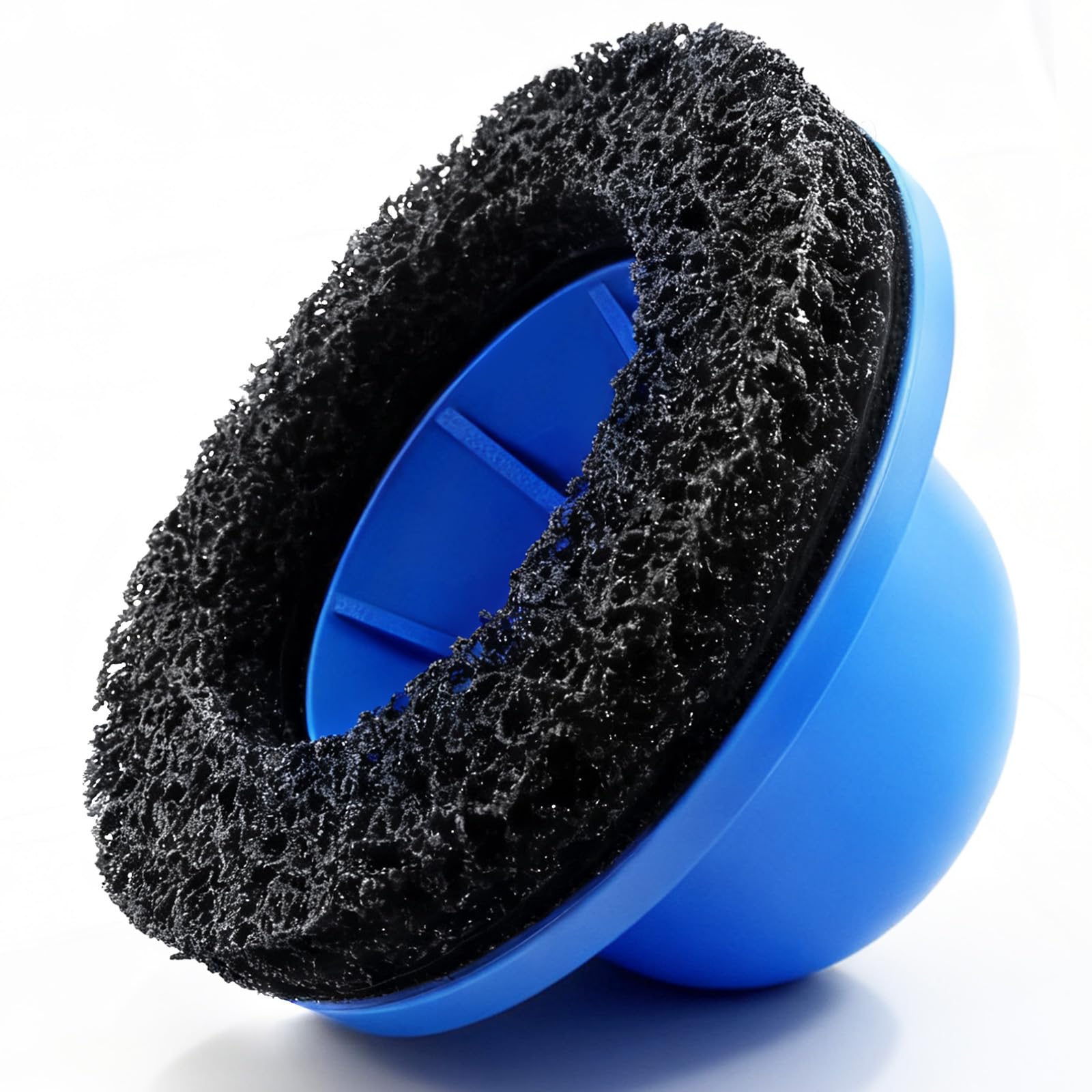 SBGGRL Radnabenreiniger, 152 mm staubarmer Rostentferner für PKWs,LKWs,Wohnmobile, funkenfreier Schleifbecher für Bremsstaub und Korrosion, 12 mm Antrieb, kompatibel mit Schlagschraubern Bohrmaschinen