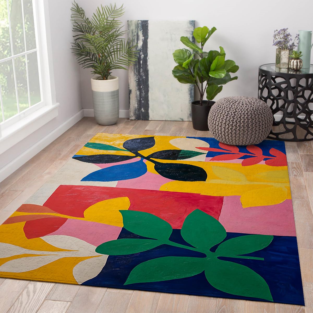 Tapis résistant aux taches 180x270cm lavable pour habiller les zones de grand passage