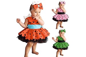 Toddler Kids Caveman Cavegirl Costume 𝐒 BamBam 𝐀 Pebbles