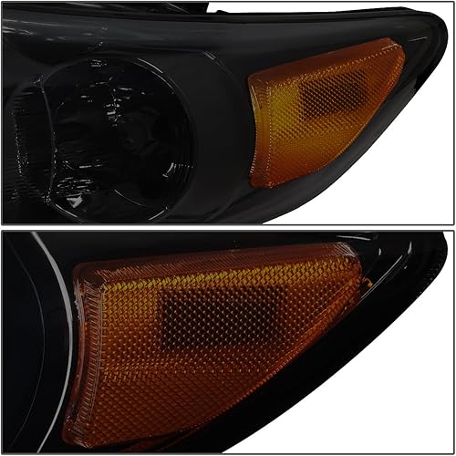 Miniatura 3 de Auto Dynasty Par de faros delanteros de esquina ámbar ahumados compatibles con Toyota Corolla Sedan 11-13