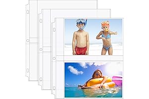 MaxGear 5x7 Photo Sleeves for 3 Ring Binder