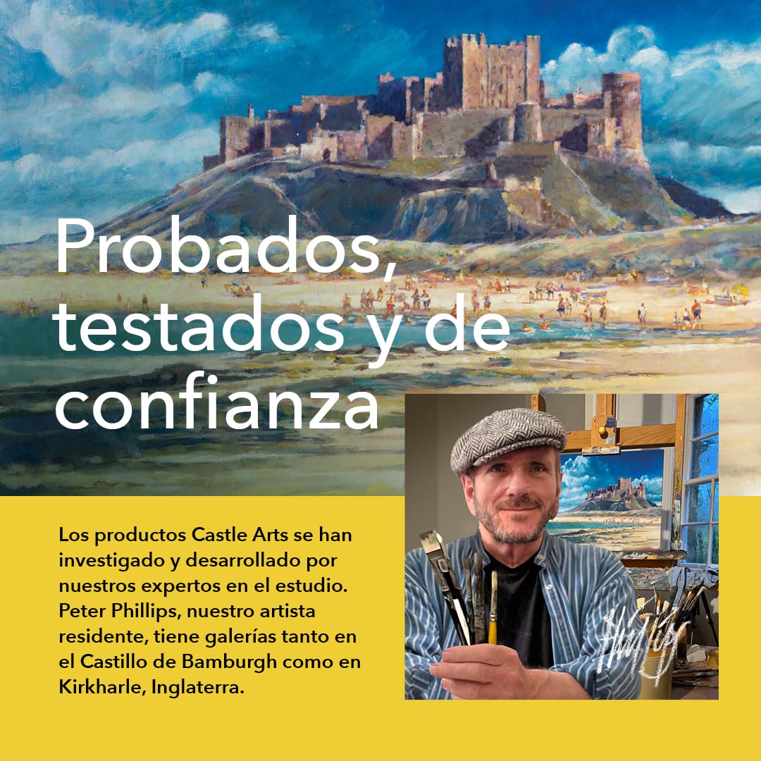 Castle Art Supplies Lápices de colores 120 unidades calidad para artistas profesionales en caja de estaño