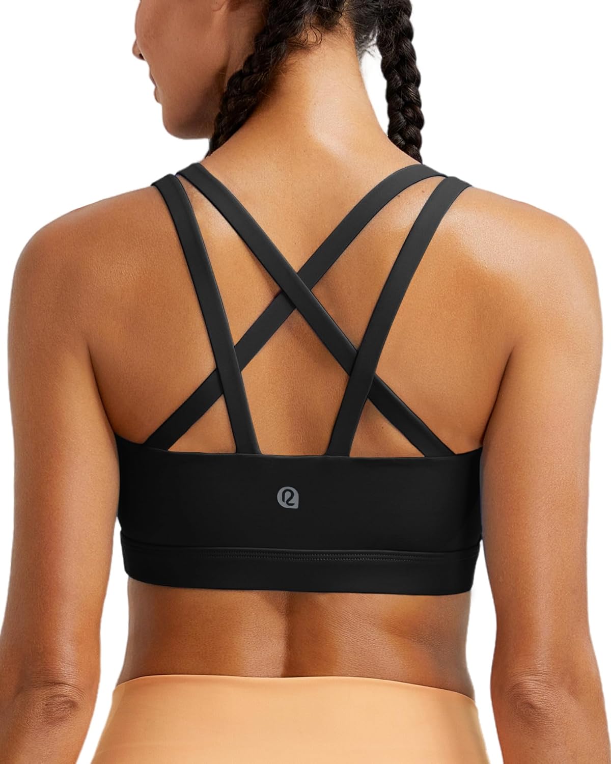 RUNNING GIRL Sports Bras for Women,Molded Cup Strappy Running High Support Sports Bras Workout Yoga Bra - Image 9